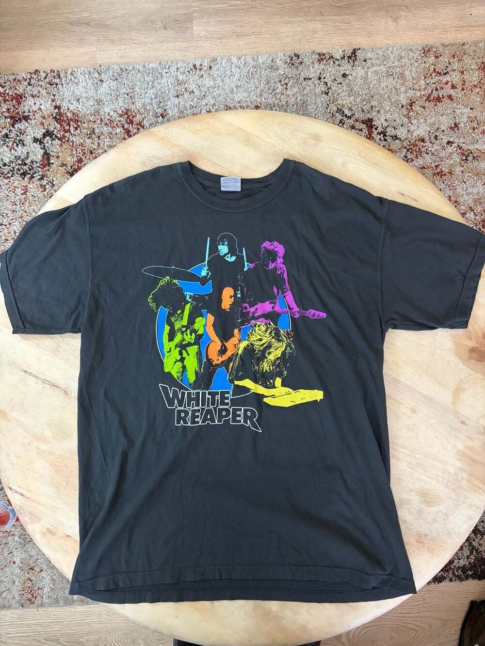 Comfort Colors White Reaper Band T-Shirt Tour USA Map
